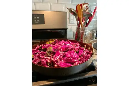 how to stir fry red cabbage